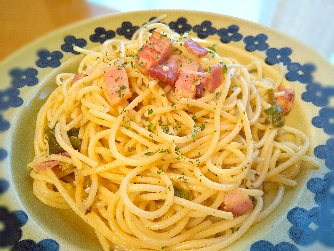 子供も食べられる＊辛くないペペロンチーノ