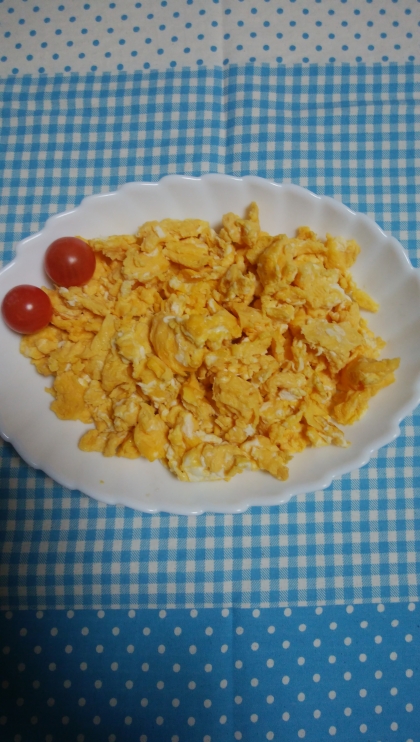 皆、卵大好きなので、夕食のそぼろといり卵で、美味しくいただきました。