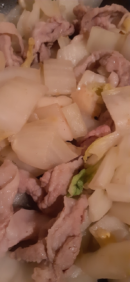 10分でしっかり☆豚と白菜の蒸し煮