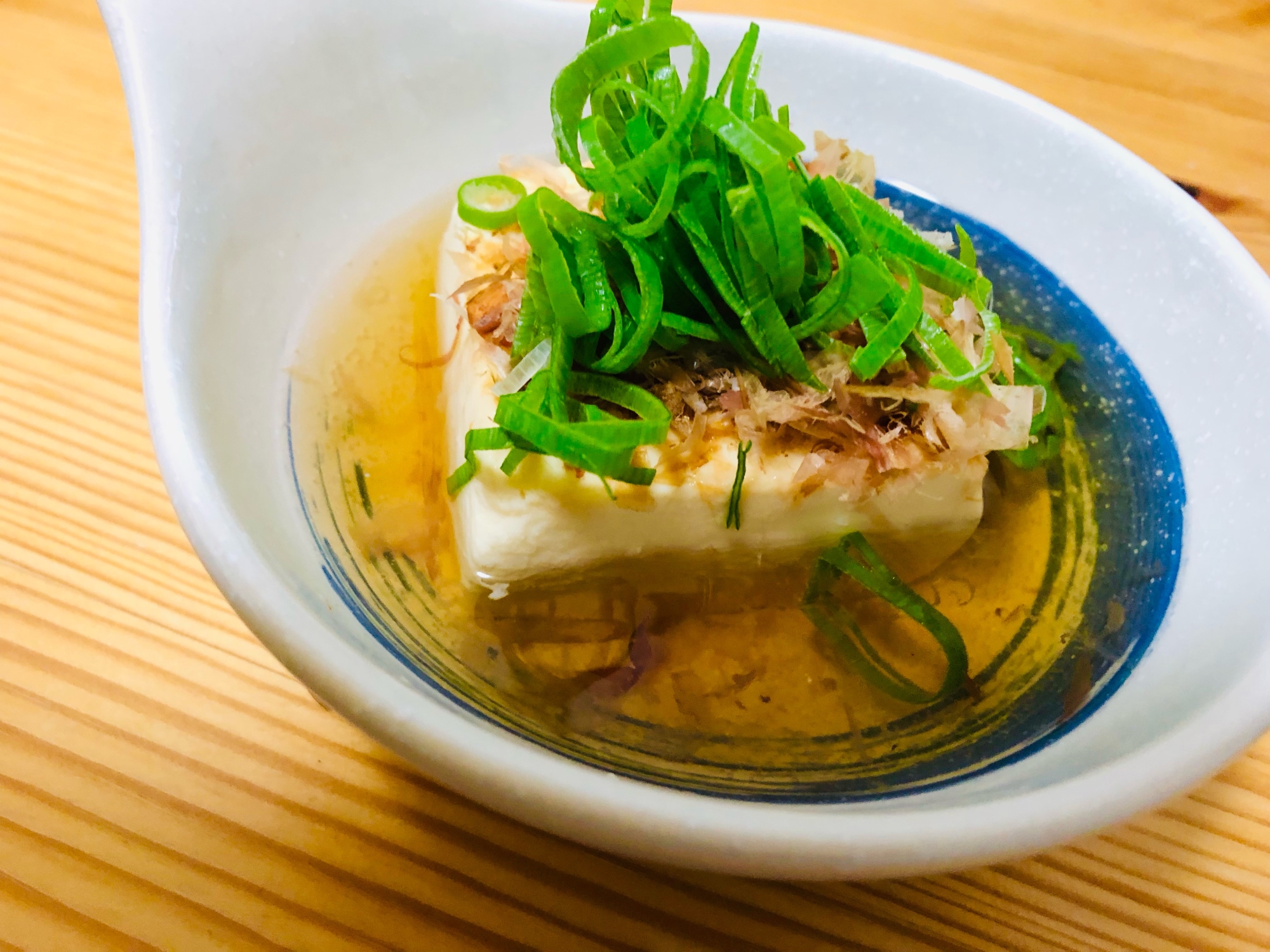 レンジで簡単に！☆麺つゆ温やっこ