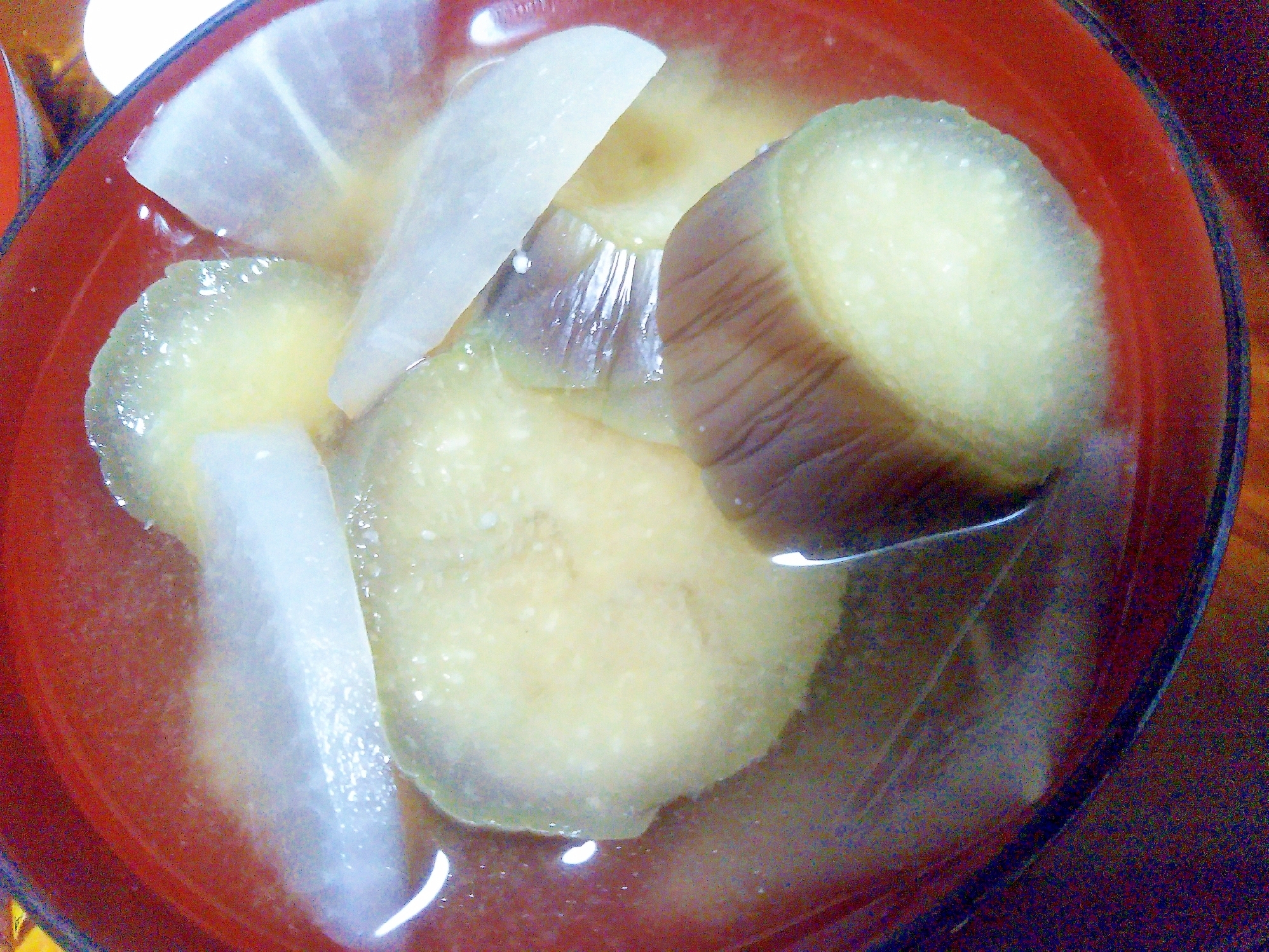大根&ナスの味噌汁