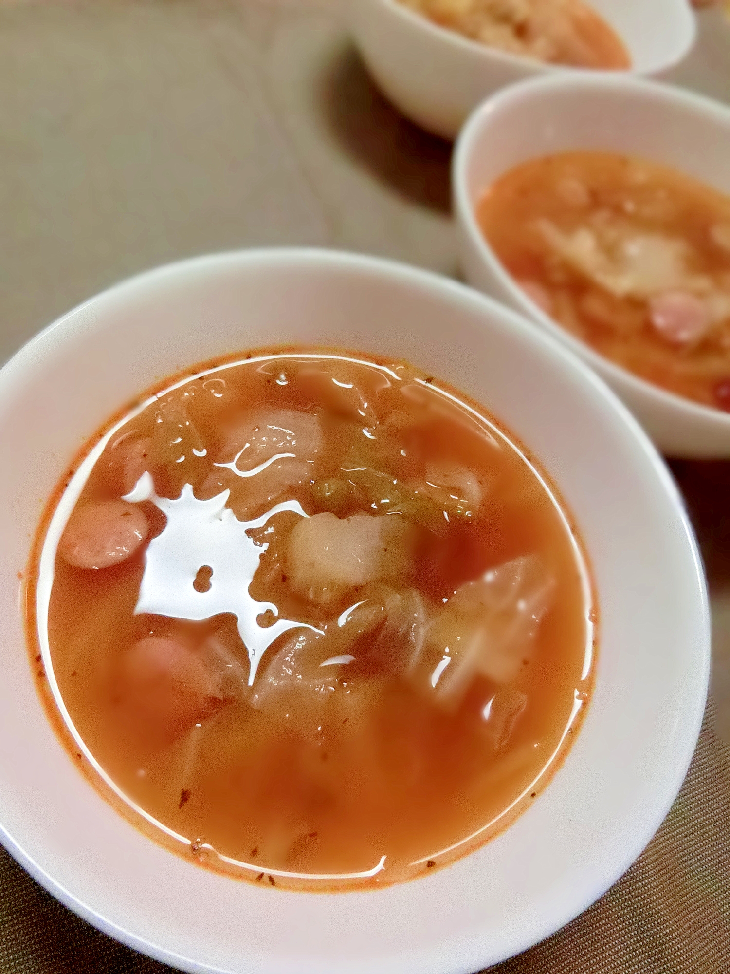 キャベツとウインナーのトマトコンソメスープ レシピ 作り方 By ラズベリっち 楽天レシピ