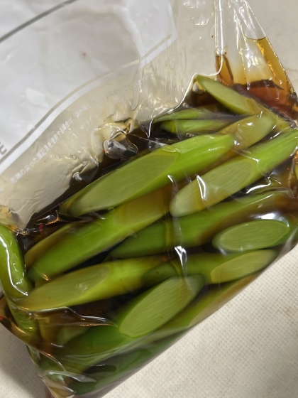 常備菜感覚♪にんにくの芽の醤油漬