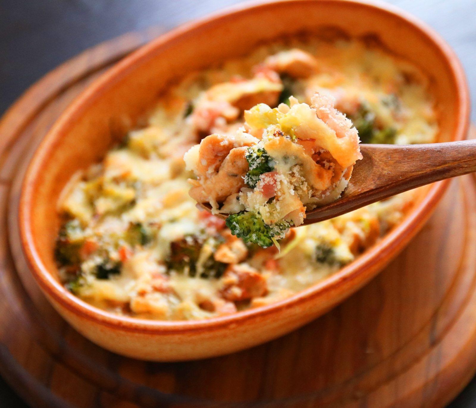 乾パンでグラタン