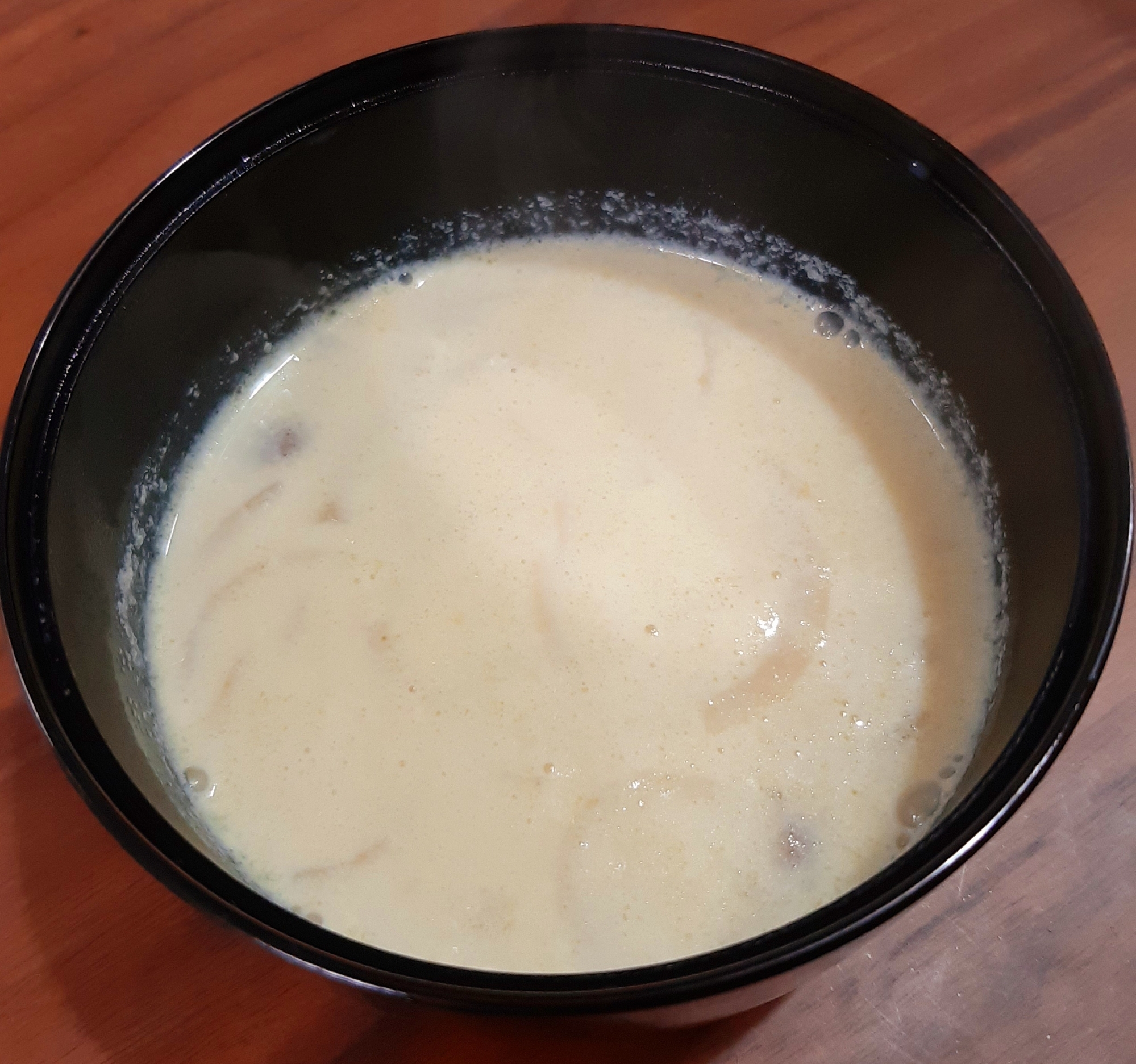 玉ねぎとしめじの豆乳スープ