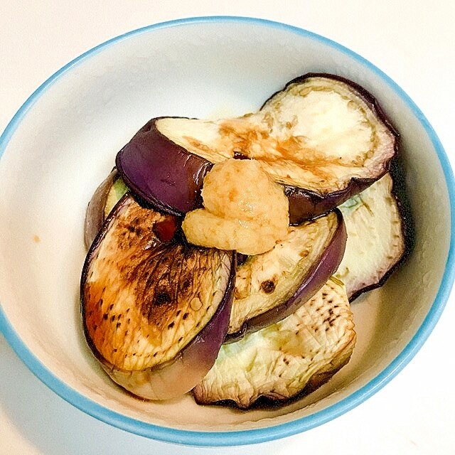 茄子の素焼き♪生姜醤油がけ レシピ・作り方 by だだちゃまめごはん