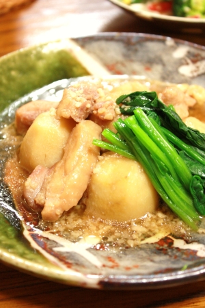 塩麹で鶏と里芋煮