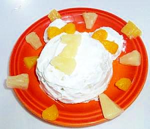１歳の誕生日に☆レンジで簡単ヨーグルトバナナケーキ