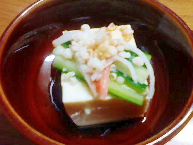 お姉ちゃん作☆豆腐サラダ～ポン酢