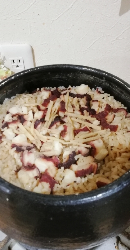 たこ飯　たこの炊き込みご飯