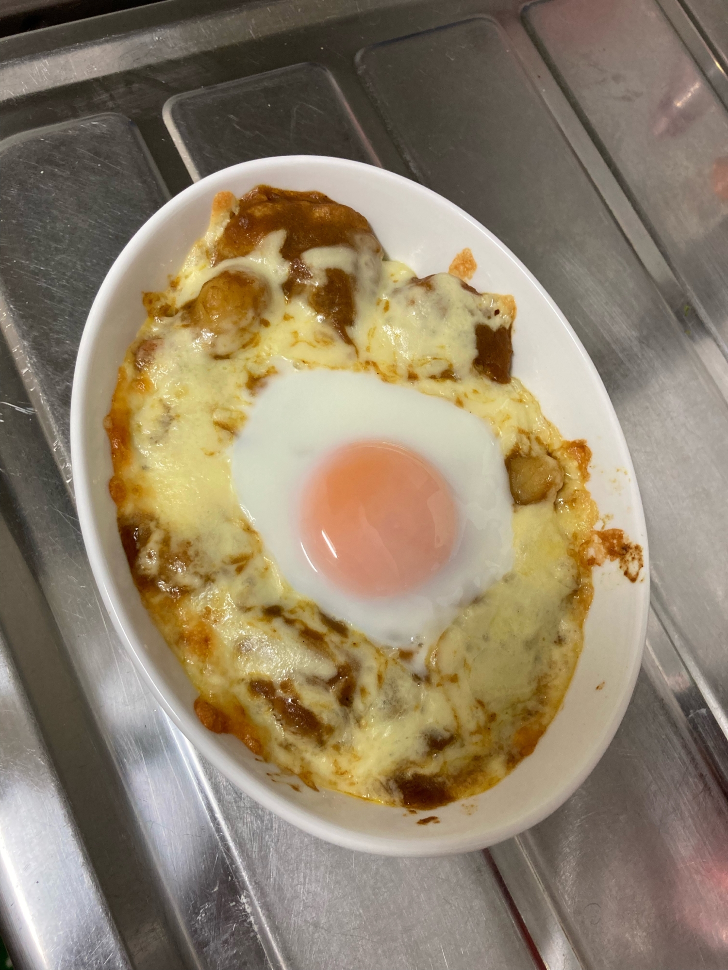 残り物カレーのチーズドリア