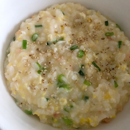 材料シンプル！かに玉雑炊★*。