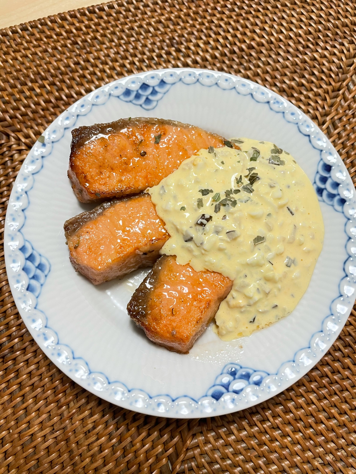 タルタルソースで食べるサーモンのムニエル レシピ 作り方 By えみちゃん511 楽天レシピ