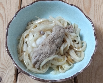 　豚肉で！　「すき焼き風焼うどん」　　♪♪