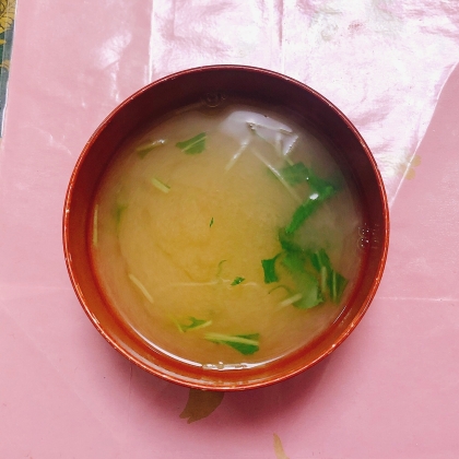 水菜のお味噌汁