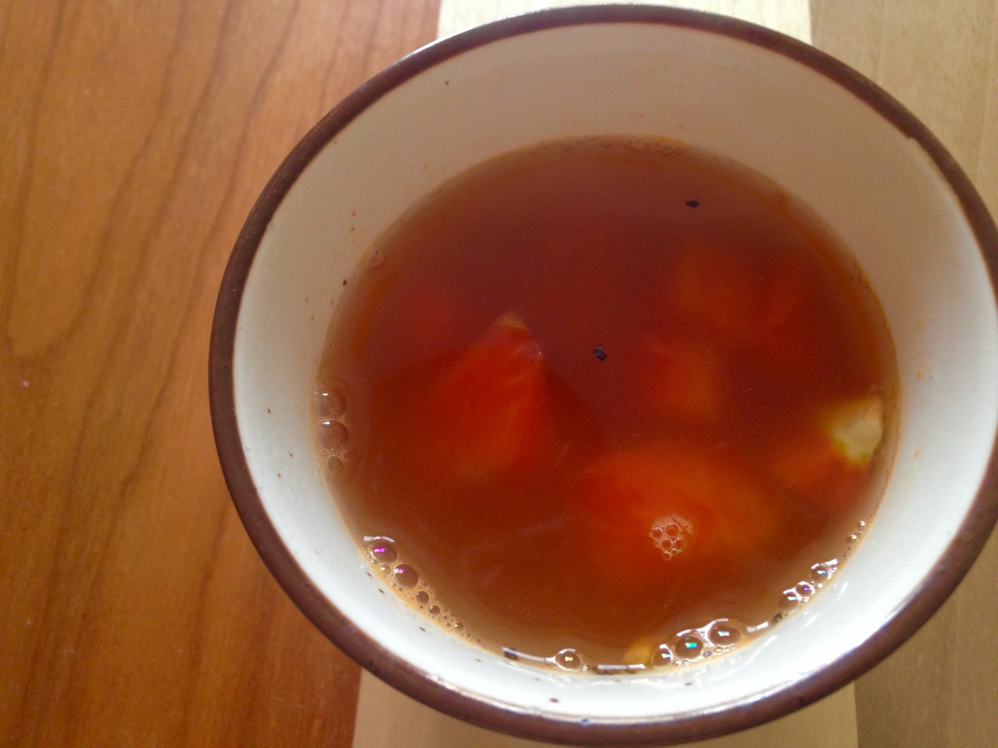 トマトのヘルシー中華スープ♪