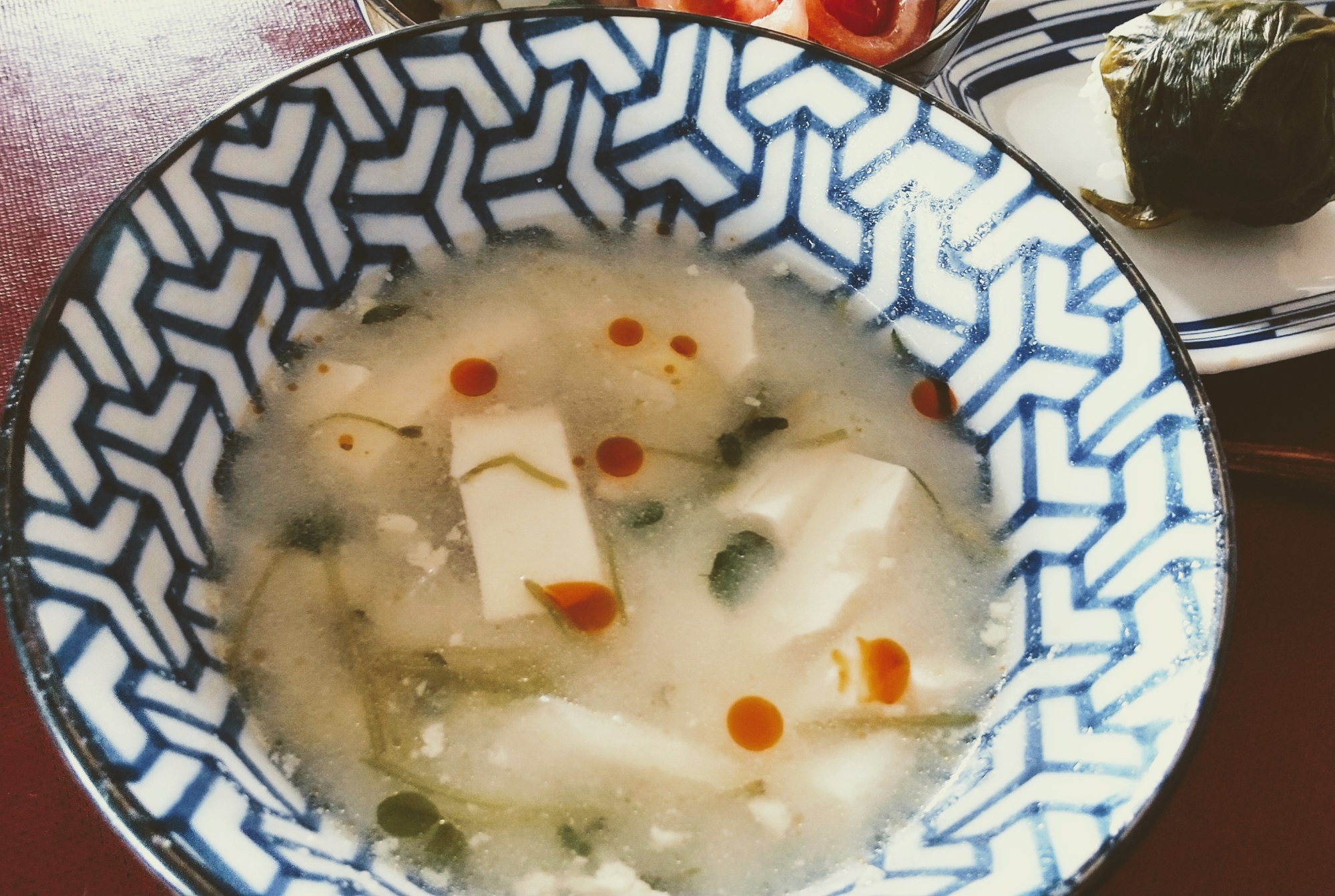 豆乳・豆苗・豆腐で作る大豆の恵み中華スープ