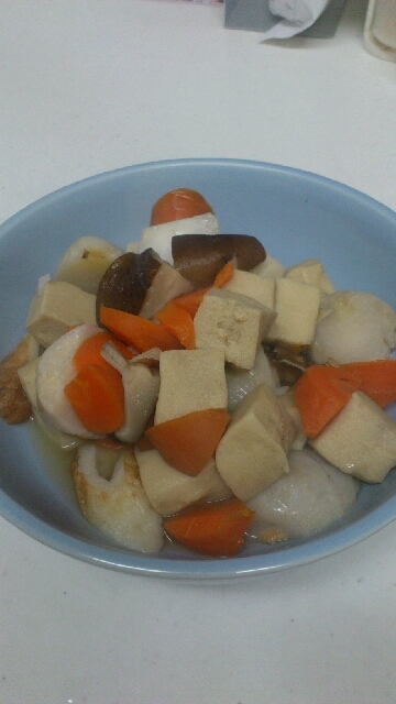 優しい味。煮るだけ簡単、高野豆腐の含め煮