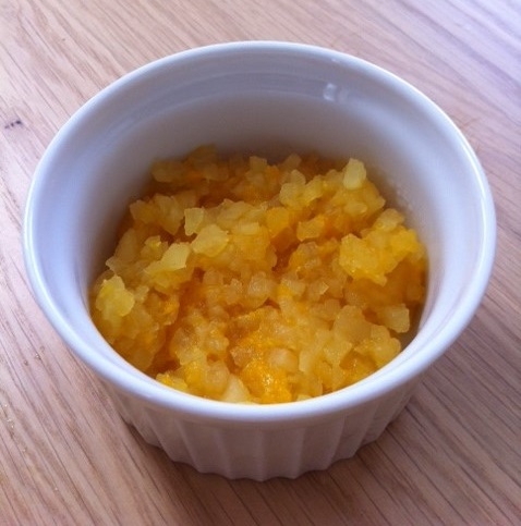 離乳食中期 リンゴ みかんのレンジ煮 レシピ 作り方 By も る す け 楽天レシピ