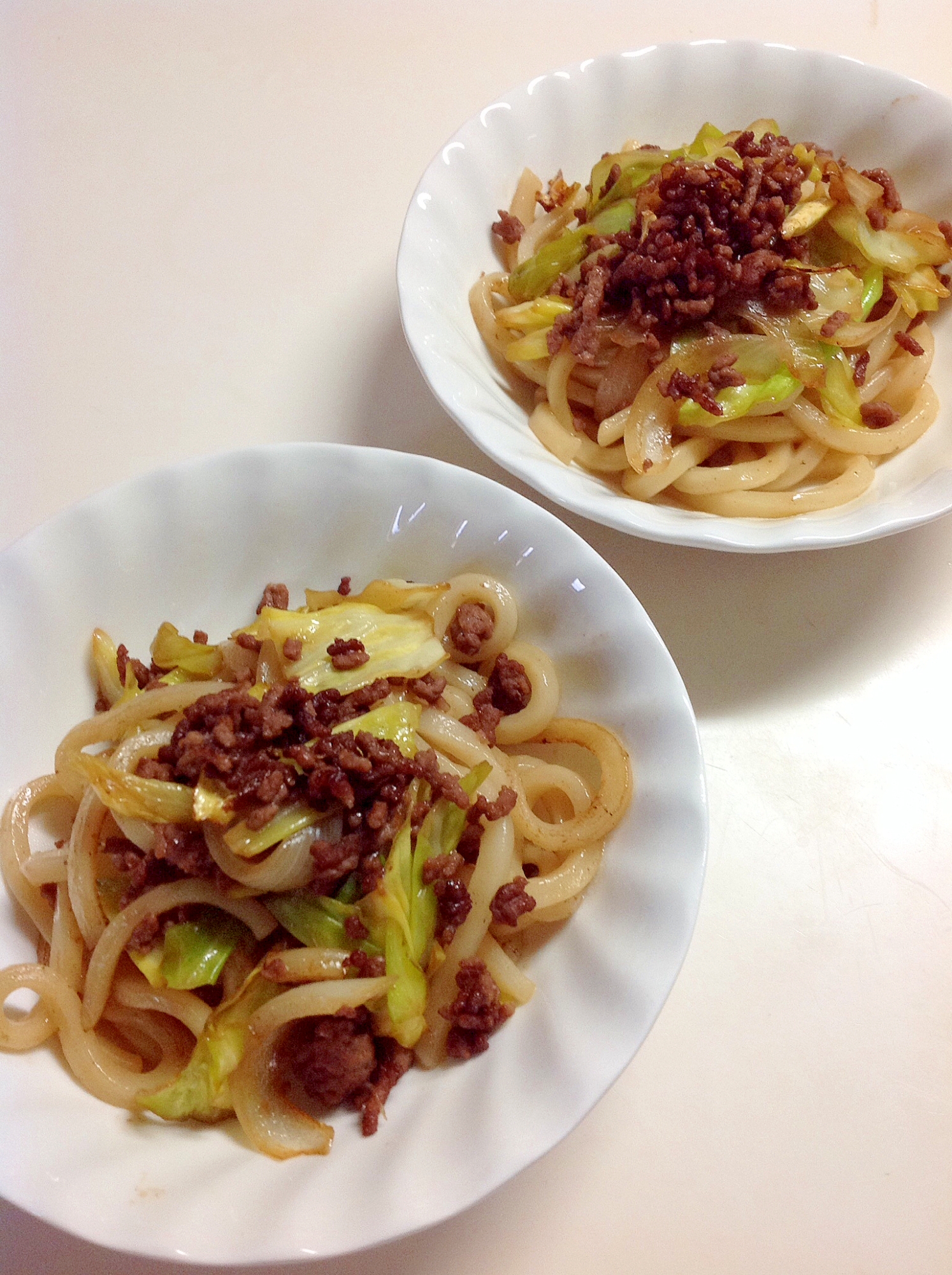 簡単☆あるモノで焼きうどん