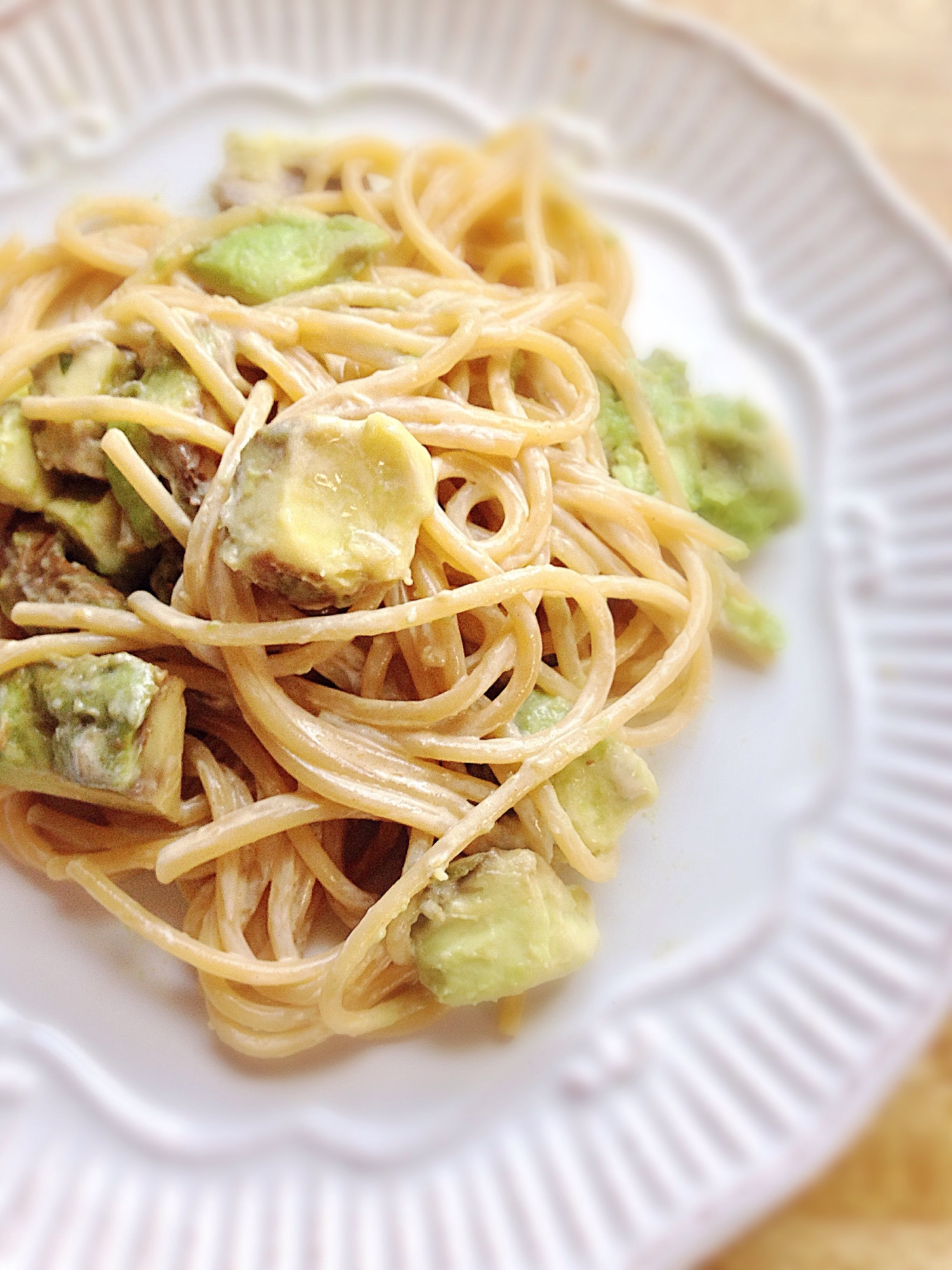 超簡単！アボカドのわさびマヨパスタ♪