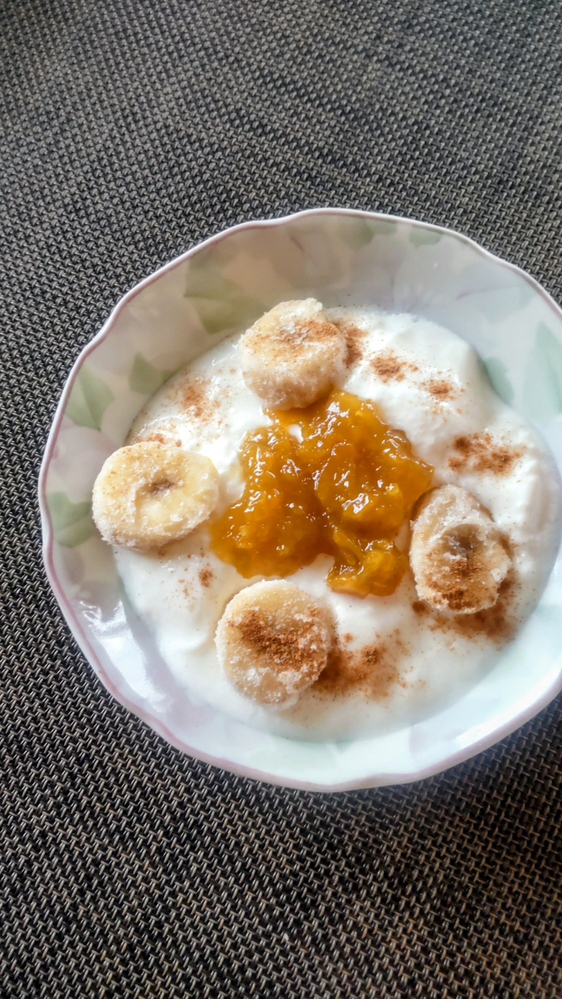 バナナ金柑ジャムヨーグルト