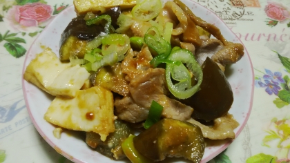 ☆彡豚こま肉となす、厚揚げの味噌炒め