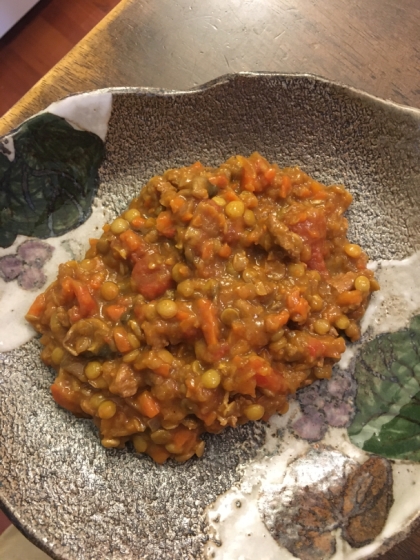 ヘルシーにおいしく！レンズ豆のカレー