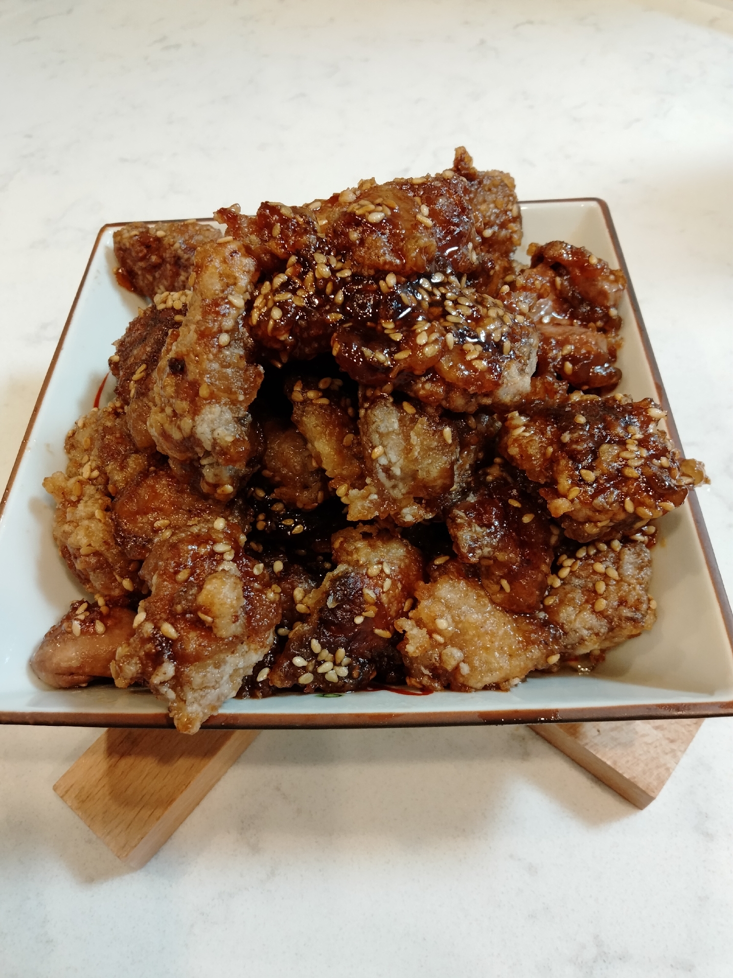鶏レバーの甘辛揚げ