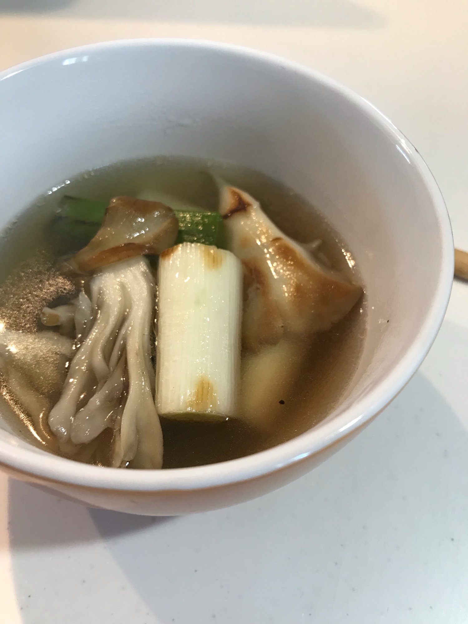 【時短】舞茸と長ねぎのスープ