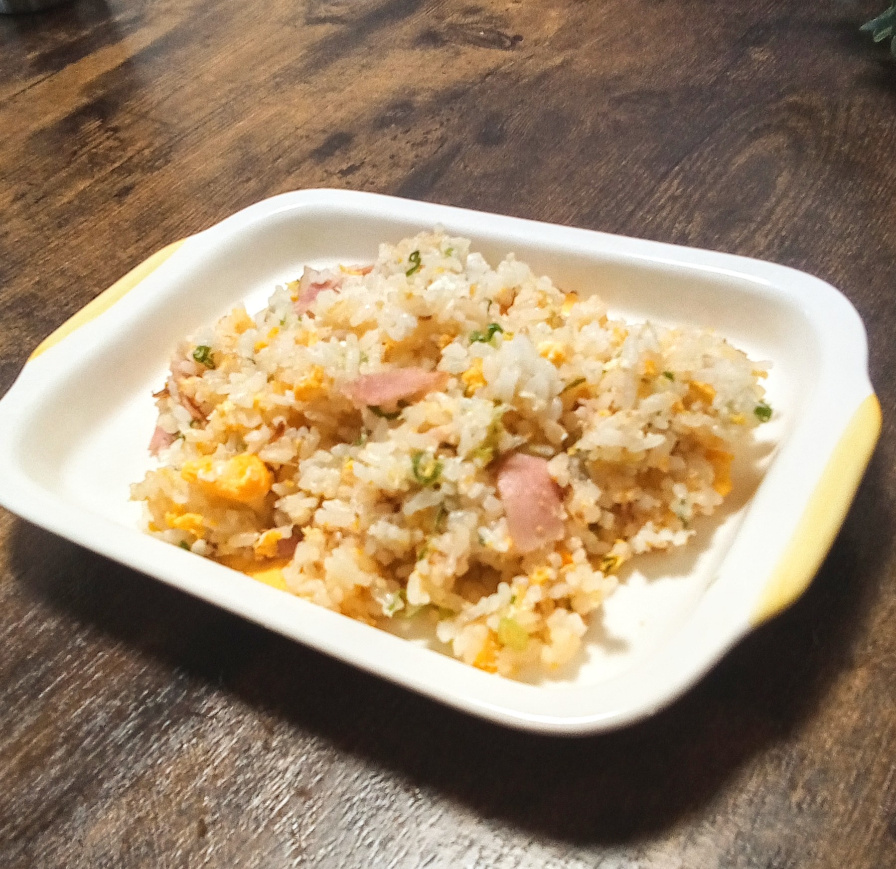 かつお節入りベーコンチャーハン