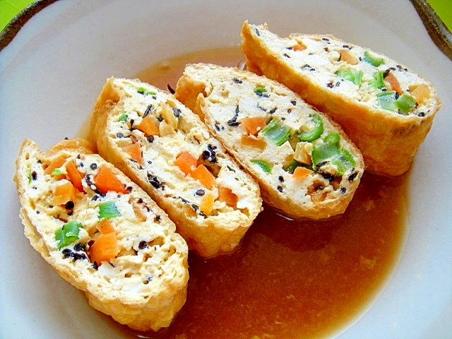 ヘルシー 豆腐の五目巾着煮 レシピ 作り方 By Mint74 楽天レシピ ヘルシー 豆腐の五目巾着煮 レシピ 作り方 By Mint74 楽天レシピ