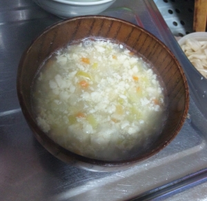 かんぴょうと豆腐のふわふわスープ