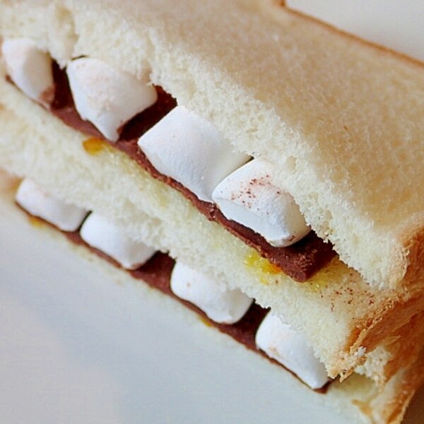 マーマレードと生チョコとマシュマロのサンドイッチ レシピ 作り方 By ぷ みぃまま 楽天レシピ マーマレードと生チョコとマシュマロのサンドイッチ レシピ 作り方 By ぷ みぃまま 楽天レシピ