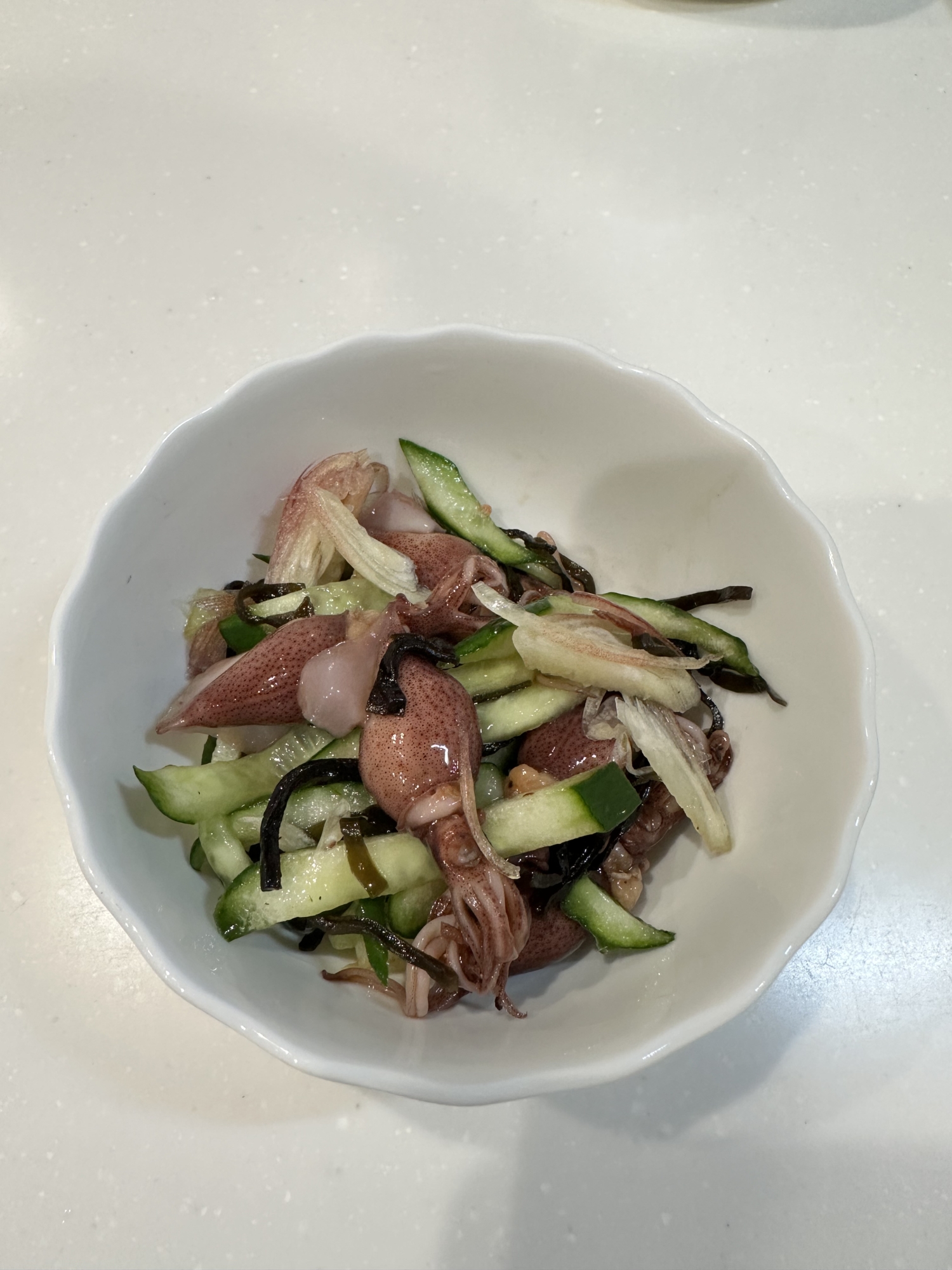 高タンパク低脂質！ホタルイカときゅうりの塩昆布和え