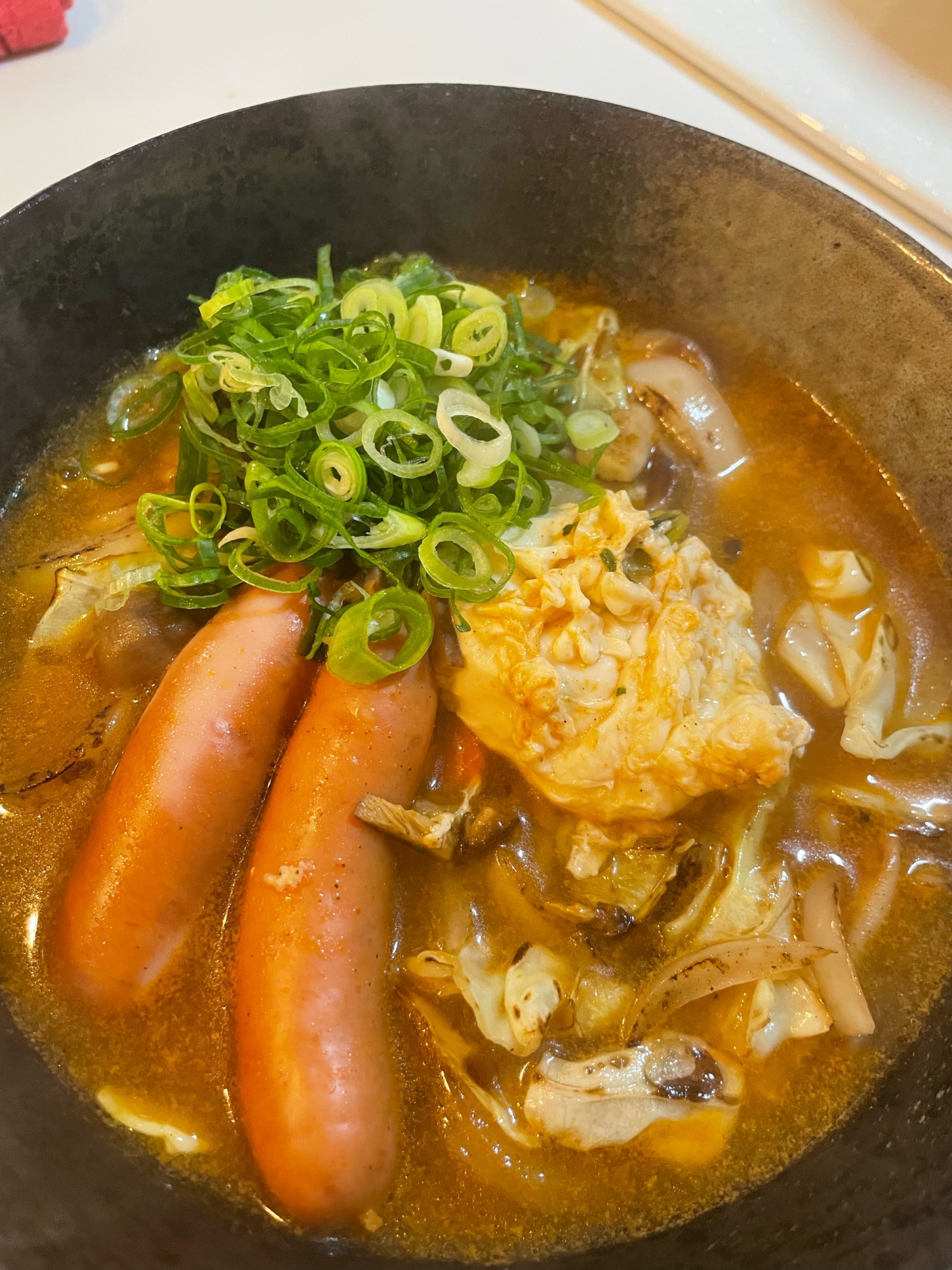 ひと手間加えておいしい☆お野菜たっぷり辛ラーメン