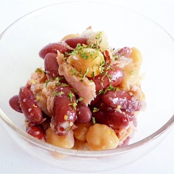 ひよこ豆とレッドキドニービーンズとツナのサラダ レシピ 作り方 By Liqueur 楽天レシピ ひよこ豆とレッドキドニービーンズとツナのサラダ レシピ 作り方 By Liqueur 楽天レシピ