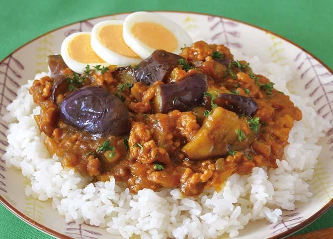 なすとひき肉のキーマカレー