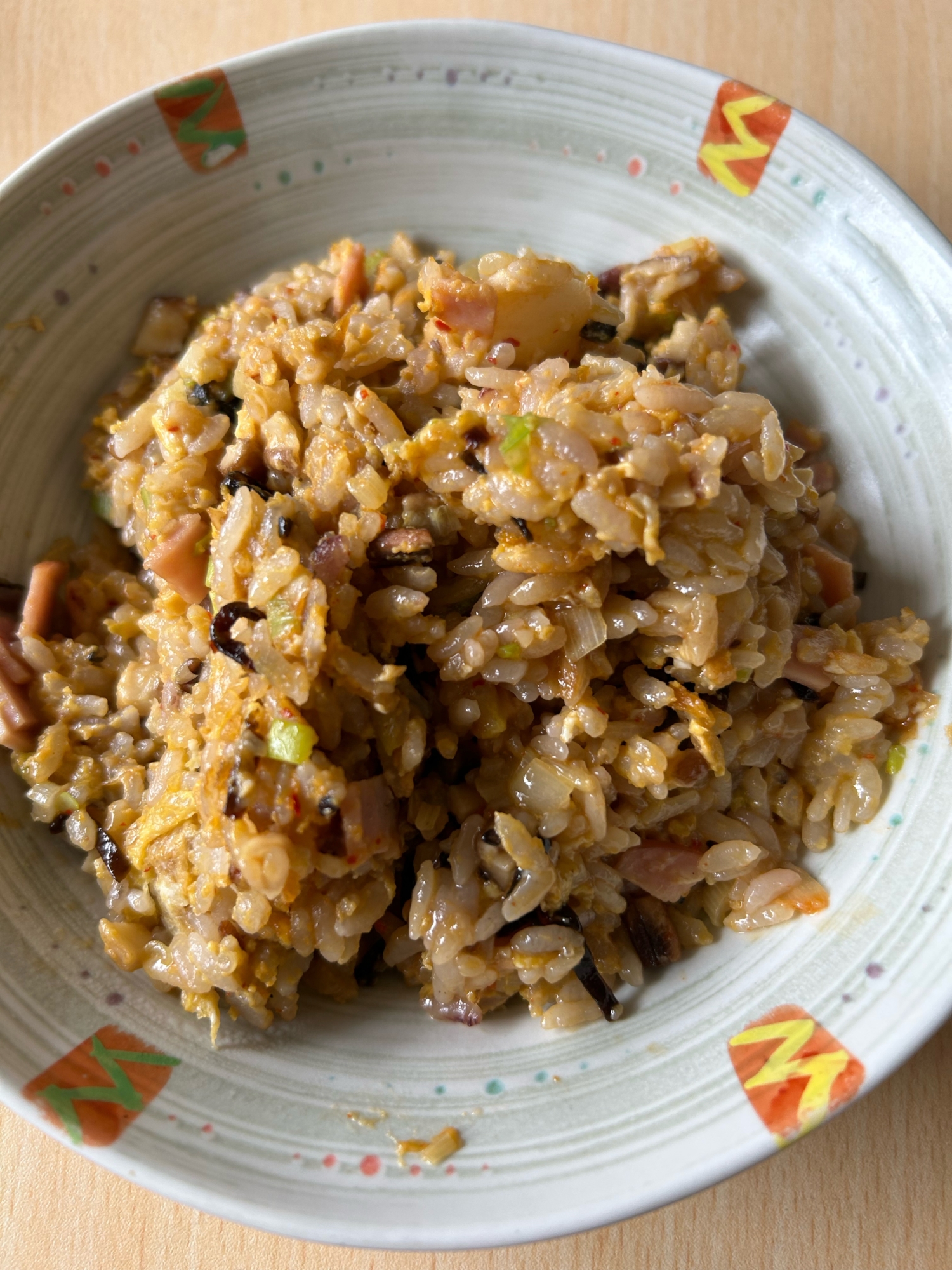 キムチ塩昆布チャーハン