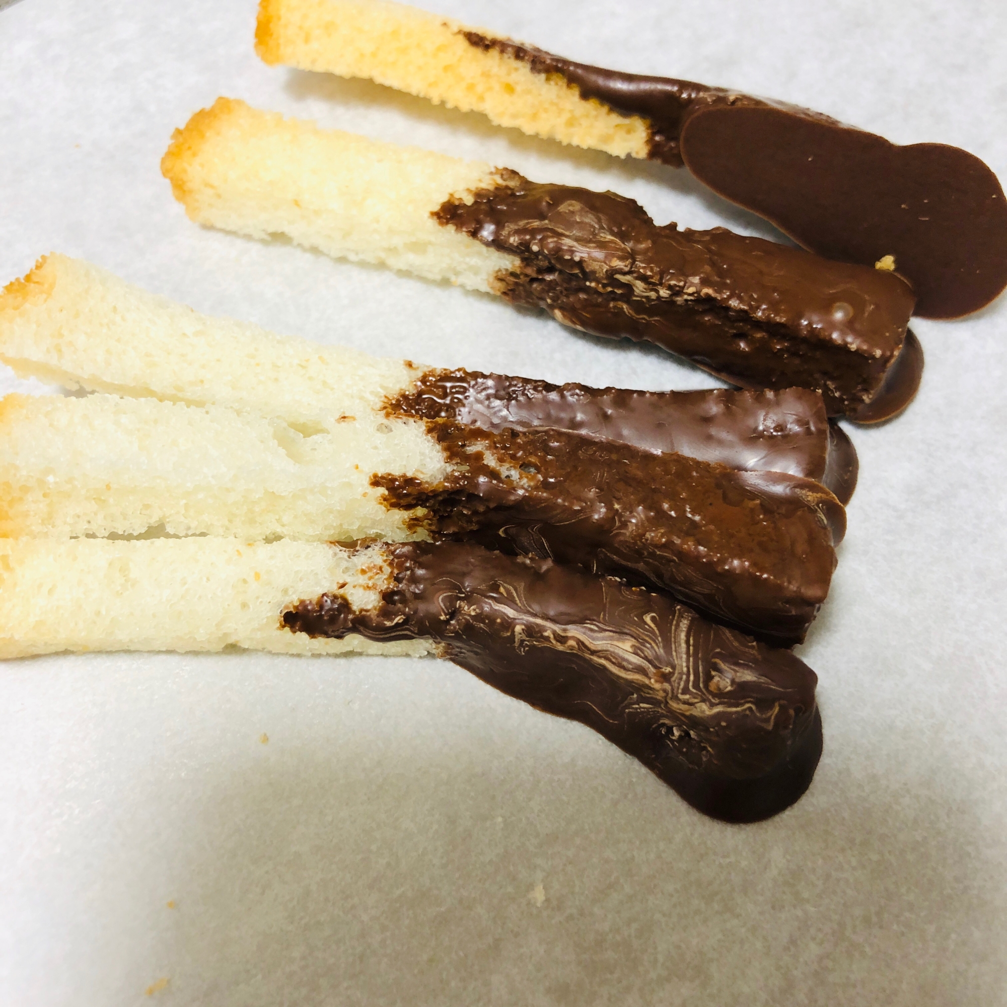 米粉パンでさっくさくチョコステック