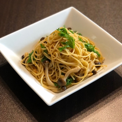 子どものお昼に☆わさび菜も食べやすくなり好評でした(✿´꒳`)