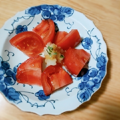 トマトと大根おろし、さっぱりして美味しかったです(*^-^*)