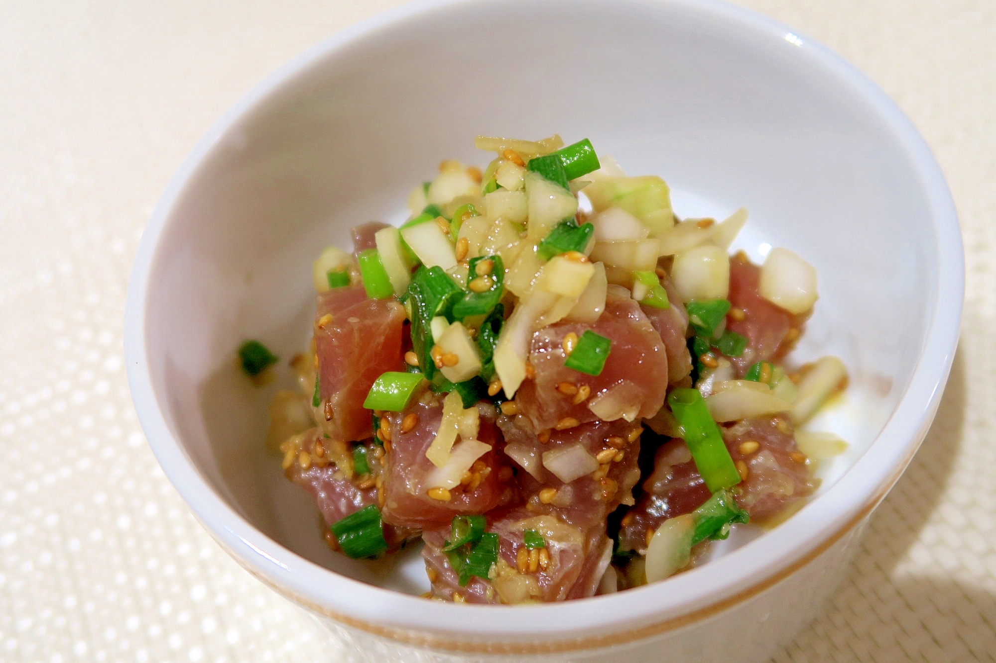 韓国風味付けでハワイ飯 マグロとアボカドのポキ丼 レシピ 作り方 By ミーたんmiitan 楽天レシピ