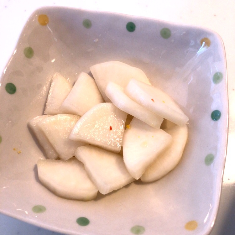 あっさり美味しい！大根の柚子風味の浅漬け♪