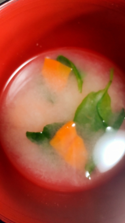 ꕥほうれん草と玉ねぎの味噌汁ꕥ