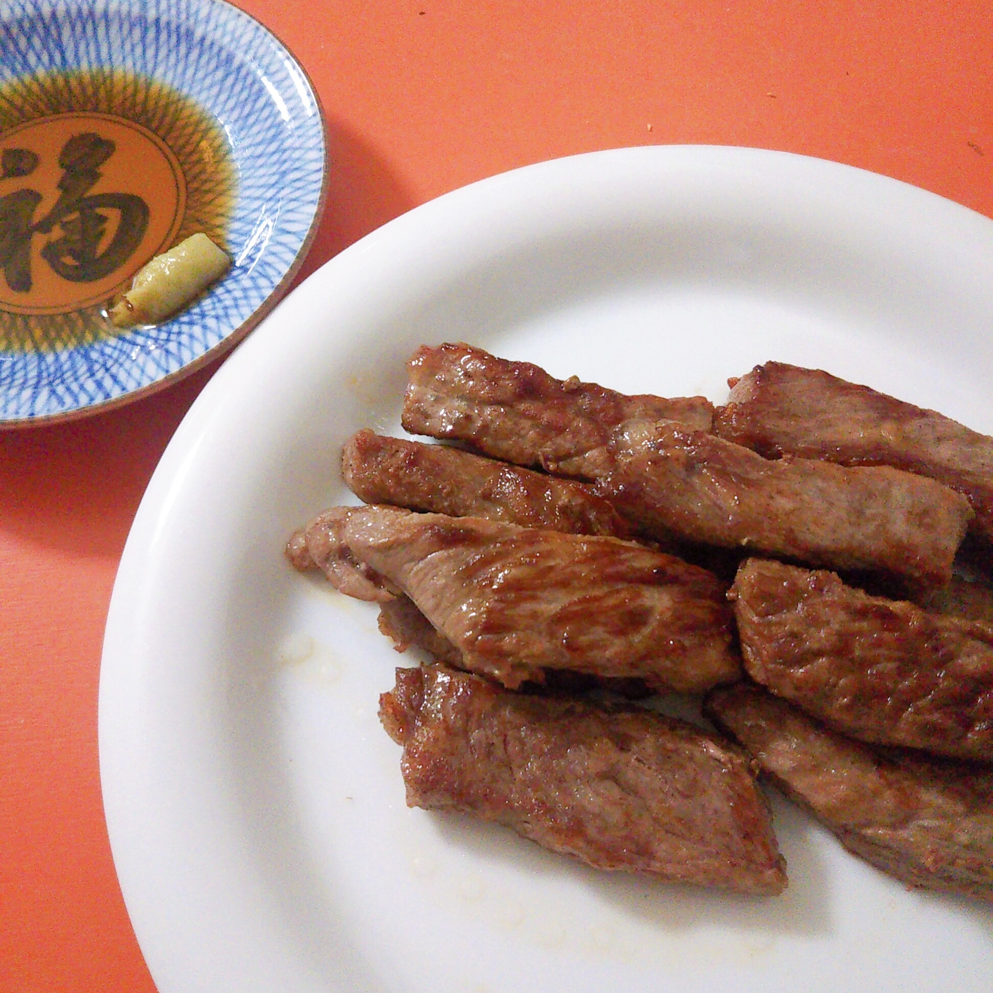 わさび醤油で☆ステーキ