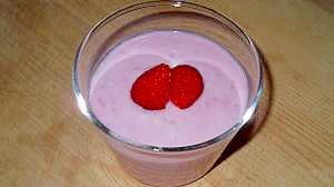 苺のミルクプリン