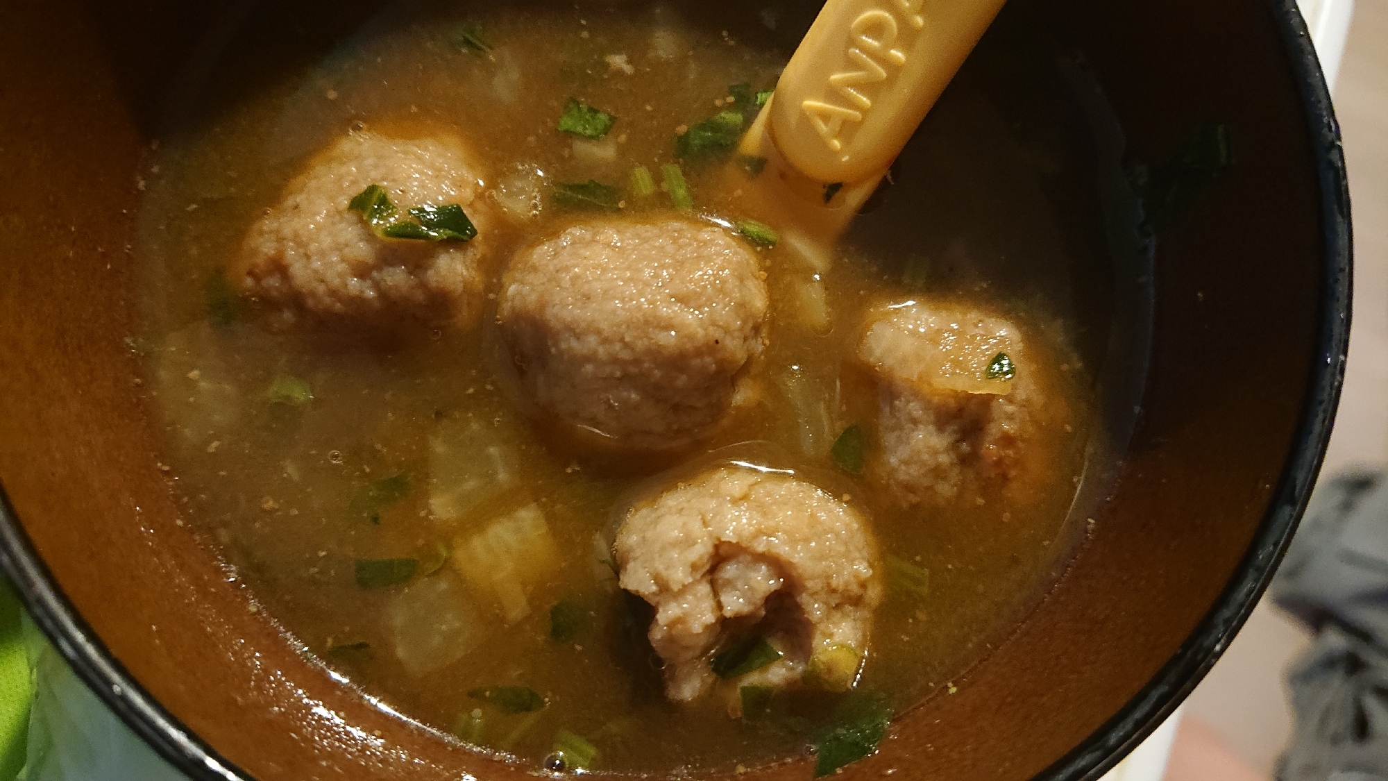 生姜の肉団子スープ