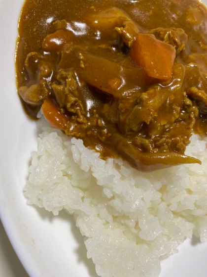 レンジで作る簡単カレー！