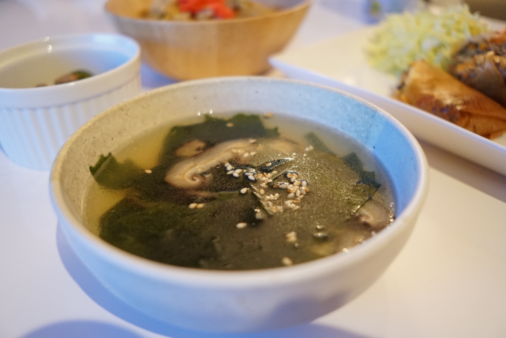 ワカメと干し椎茸の中華スープ